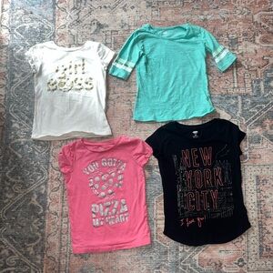Girl's Graphic T-Shirt Set BUNDLE - Multicolor Size 6